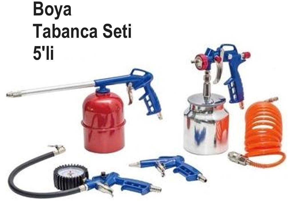 Havalı Boya Tabanca Seti 5 li