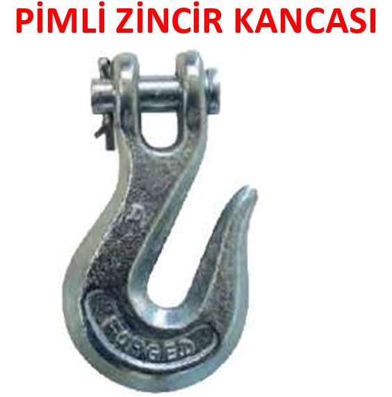 Pimli Zincir Kancası 5/16'' - 8 mm [ 2 Adet ]