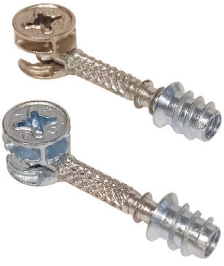Minifix Takım  Çinko [ Metal Dübelli ] 15x13,3 mm