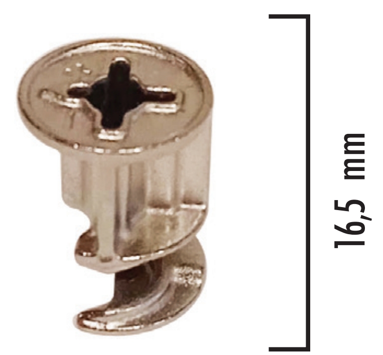 Minifix Gövde [ 25 mm Sunta ] Nikel
