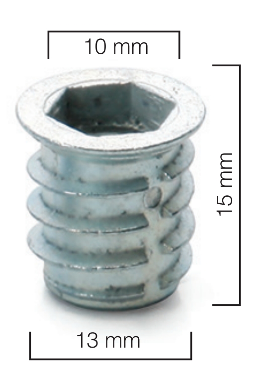 Metal Dübel 13 X 15 mm M10